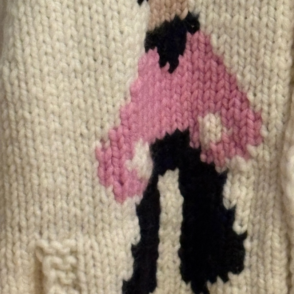 GOGO Cream Knit Vest with Black Accents - Picture 4 of 8